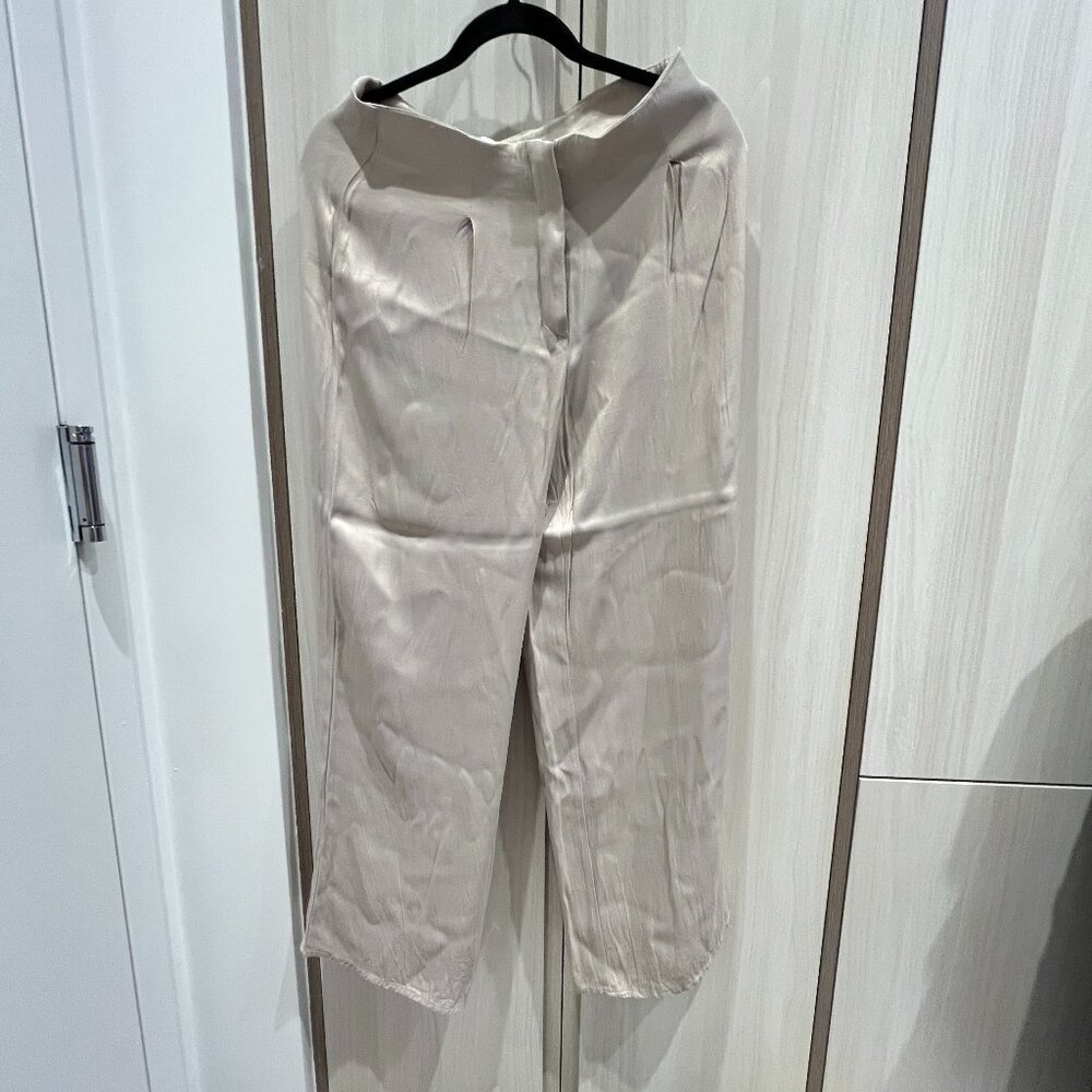 ZARA flowy satin pants